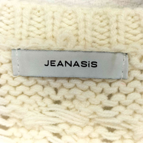 ジーナシス JEANASIS クラッシュケーブルショートプルオーバー レディース FREE