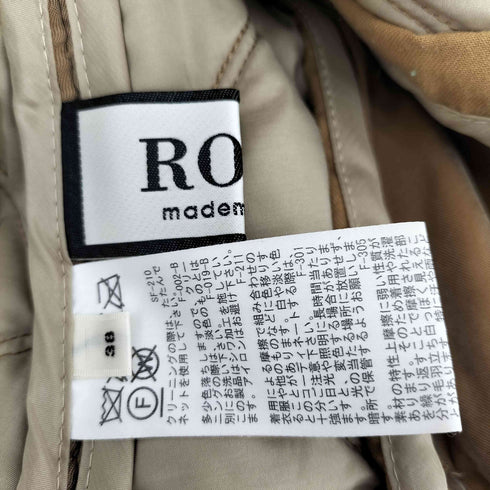 ロペマドモアゼル ROPE mademoiselle サイドスリットキルティングAラインコート レディース JPN:38