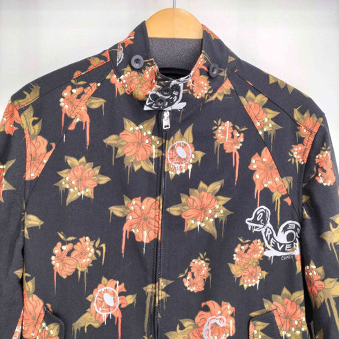 コーチ COACH ×BASEMAN ワイルドリリープリント ジップアップ ジャケット メンズ FR:44