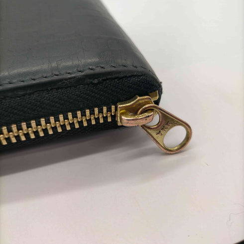 コムデギャルソン COMME des GARCONS EMBOSSED LOGOTYPE エンボス ロゴ ラウンドジップ 二つ折り 財布 ウォレット レディース