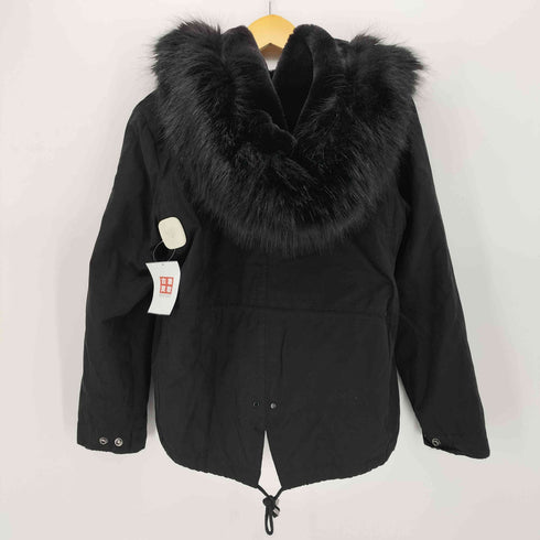 ザラ ZARA フェイクファー 裏地キルティング フーデッド ジャケット レディース