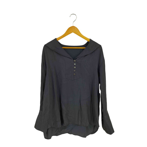 NOUNLESS LUXURY SATIN SAILOR BLOUSE domestic レディース