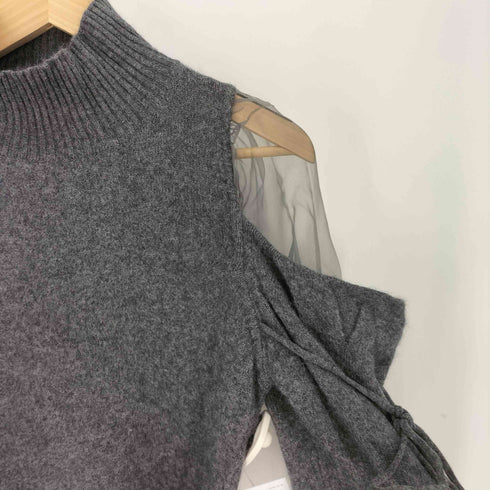 スナイデル snidel シースルーショルダーミニニットワンピース レディース ONE SIZE