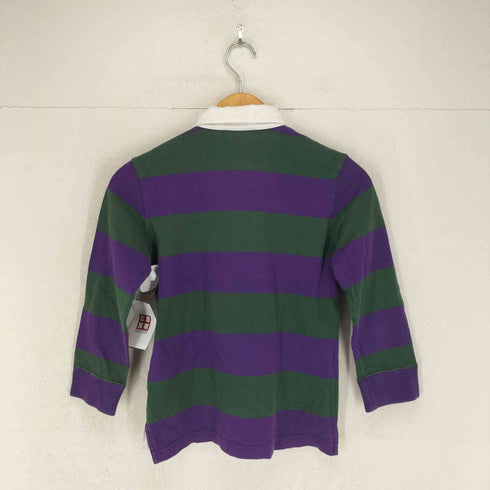 ラルフローレン RALPH LAUREN ボーダー柄ポニー刺繍ラガーシャツ レディース M