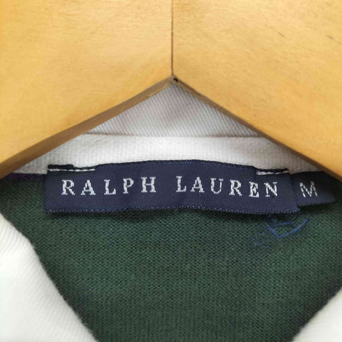 ラルフローレン RALPH LAUREN ボーダー柄ポニー刺繍ラガーシャツ レディース M