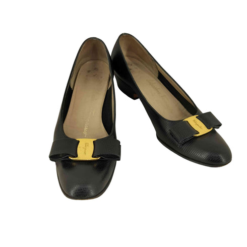 サルヴァトーレフェラガモ Salvatore Ferragamo ヴァラリボンパンプス レディース 6