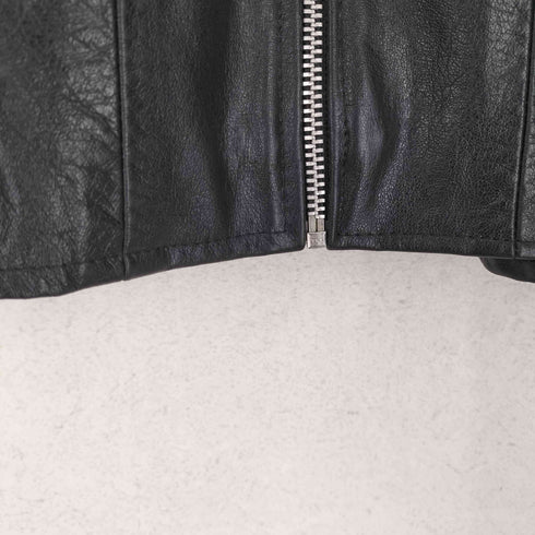 Genuine leather リアルレザー 八の字 ライダースジャケット メンズ JPN:44