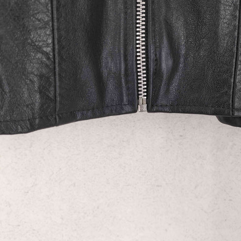 Genuine leather リアルレザー 八の字 ライダースジャケット メンズ JPN:44
