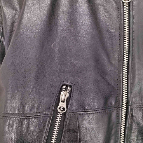 Genuine leather リアルレザー 八の字 ライダースジャケット メンズ JPN:44