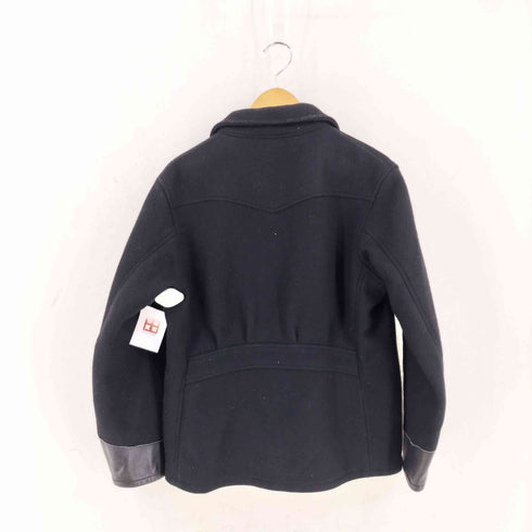 knot at all 本革 切替 ウール ジップジャケット メンズ JPN:L