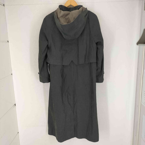 FLEET STREET RAINWEAR フェイクスウェードフーデッドデザインロングコート レディース 8P