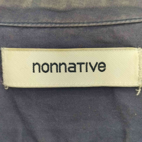 ノンネイティブ nonnative TRAVELER SHIRT COTTON TYPEWRITER メンズ 0