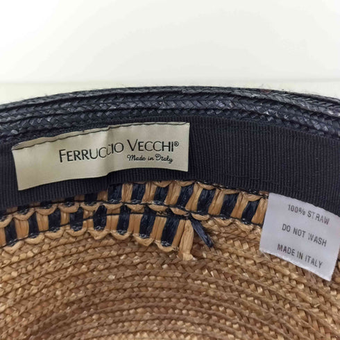フェリシオベッキ FERRUCCIO VECCHI 麦わら ハット レディース