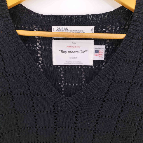 ダイリク DAIRIKU 22ss A.J. Knit Vest メンズ FREE