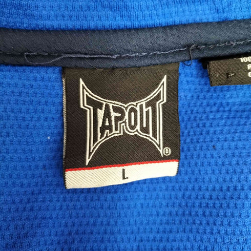 TAPOUT ロゴ刺繍ジップパーカー メンズ L