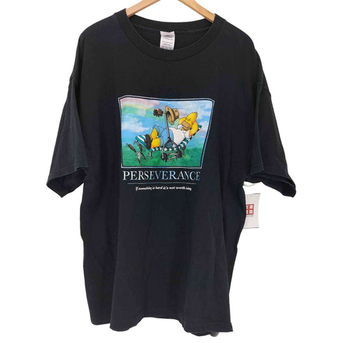 デルタプロウェイト DELTA PRO WEIGHT 00s クルーネック キャラクタープリント 半袖 Tシャツ メンズ import:XL