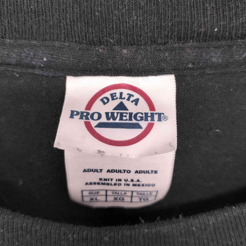 デルタプロウェイト DELTA PRO WEIGHT 00s クルーネック キャラクタープリント 半袖 Tシャツ メンズ import:XL