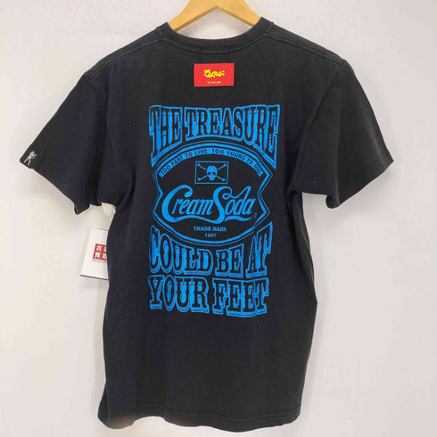 クリームソーダ CREAM SODA 両面プリント クルーネックTシャツ メンズ JPN:L