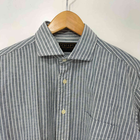 チャップスラルフローレン CHAPS RALPH LAUREN ストライプ ワイドカラー シャツ メンズ