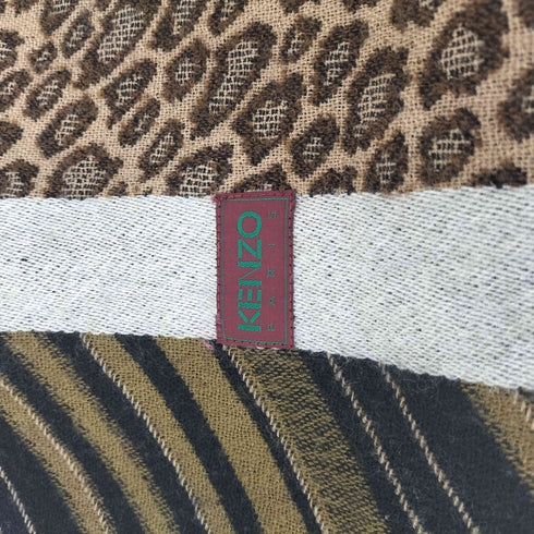 ケンゾーパリス KENZO PARIS レオパード切替マフラー レディース