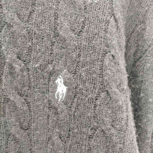 ポロラルフローレン POLO RALPH LAUREN ポニー刺繍 ケーブル 編み ウール ニット セーター メンズ import:L