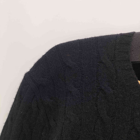 ポロラルフローレン POLO RALPH LAUREN ポニー刺繍 ケーブル 編み ウール ニット セーター メンズ import:L