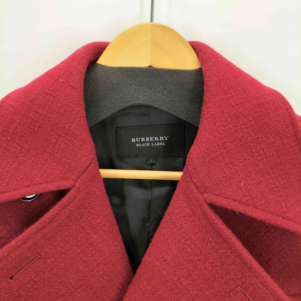 バーバリーブラックレーベル BURBERRY BLACK LABEL ウールPコート