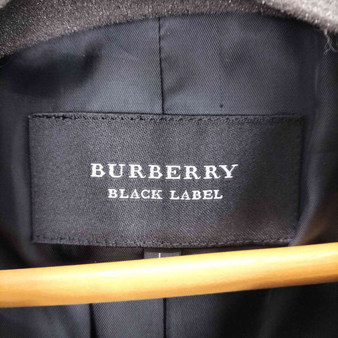 バーバリーブラックレーベル BURBERRY BLACK LABEL ウールPコート メンズ JPN:L
