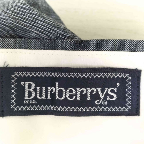 バーバリーズ BURBERRYS リネン混 背抜き ストライプ2Bテーラードジャケット スラックス セットアップ メンズ