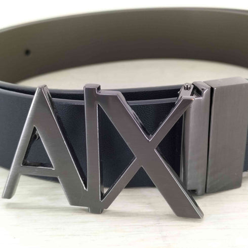 アルマーニエクスチェンジ ARMANI EXCHANGE ロゴバックル レザーベルト メンズ