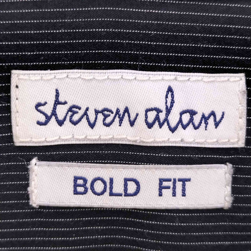 スティーブンアラン Steven Alan BOLD FIT ストライプ ボタンダウンシャツ メンズ JPN:M