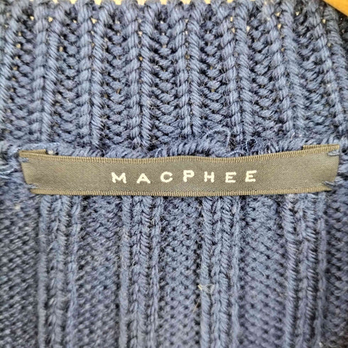 マカフィー MACPHEE ウールリブニット レディース JPN:S