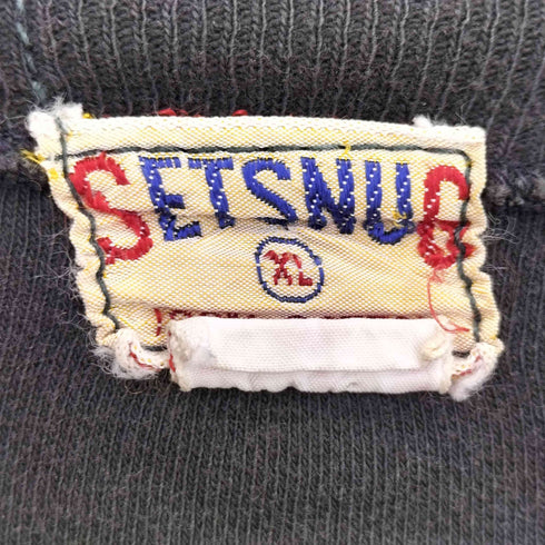 SETSNUG リブ ハイネック 長袖 Tシャツ メンズ import:XL