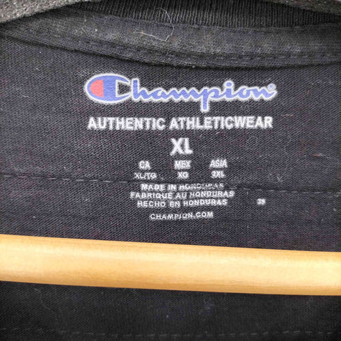 チャンピオン Champion 両面プリント クルーネック 半袖シャツ カットソー メンズ XL
