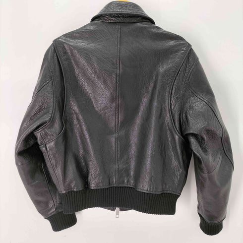 ザラ ZARA エンボス加工レザーバイカージャケット / バッファローレザー メンズ import:S