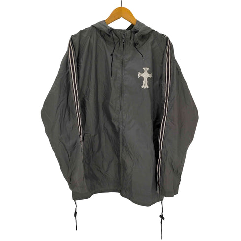 両面クロスボーン プリント ジップアップ フーデッド ジャケット Y2K メンズ JPN:L