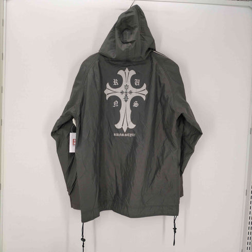 両面クロスボーン プリント ジップアップ フーデッド ジャケット Y2K メンズ JPN:L