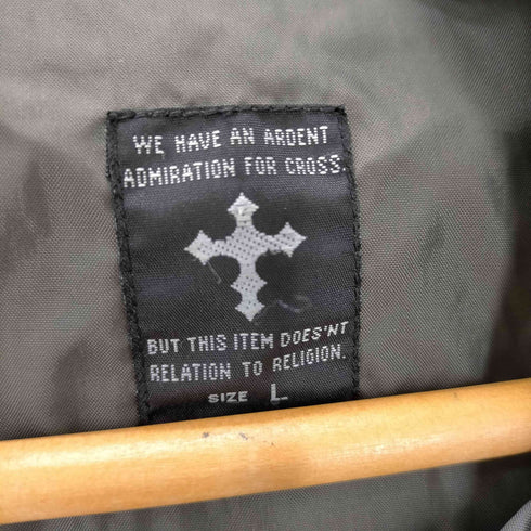 両面クロスボーン プリント ジップアップ フーデッド ジャケット Y2K メンズ JPN:L