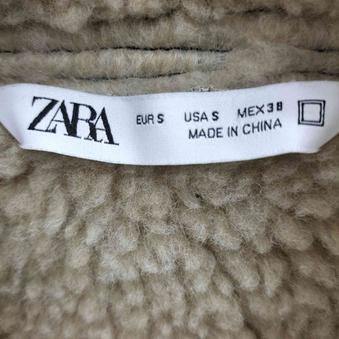 ザラ ZARA 裏地ボア チンスト ムートン フェイクレザー ジャケット メンズ JPN:S