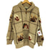 エルエルビーン L.L.Bean 80-90S 香港製 総柄 ショールカラー カウチン プルオーバー ウール ニット メンズ import:S