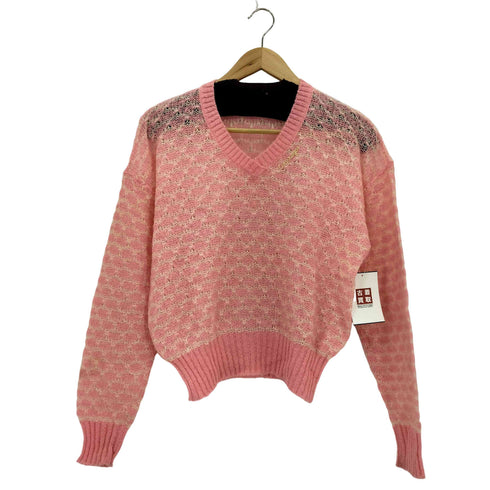 クレージュ courreges Vネック ロングスリーブニット セーター レディース
