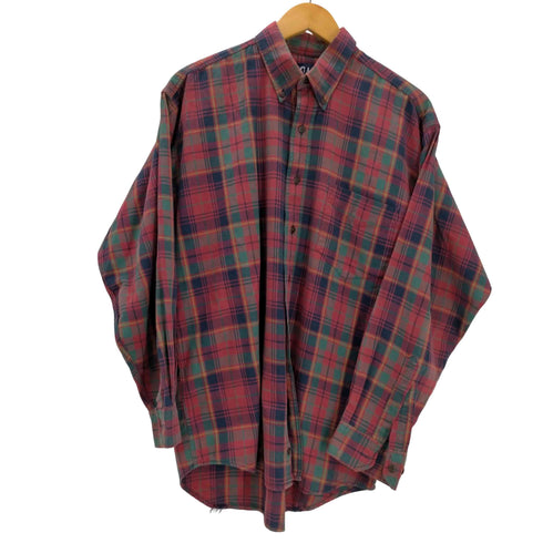 ギャップ Gap 90S デカタグ ボタンダウン L/S チェック シャツ メンズ import:M