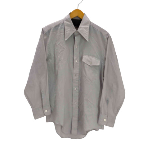 70S Envoy デカ襟 襟芯 L/S ポリ シャツ メンズ 15 1/2-32