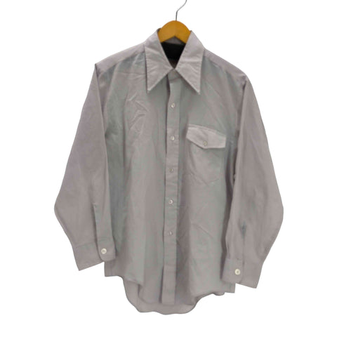 70S Envoy デカ襟 襟芯 L/S ポリ シャツ メンズ 15 1/2-32