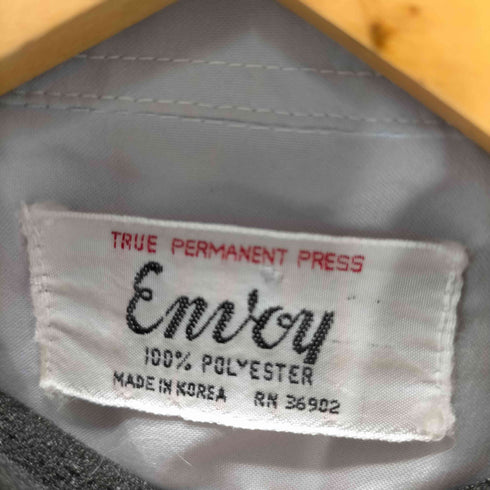 70S Envoy デカ襟 襟芯 L/S ポリ シャツ メンズ 15 1/2-32