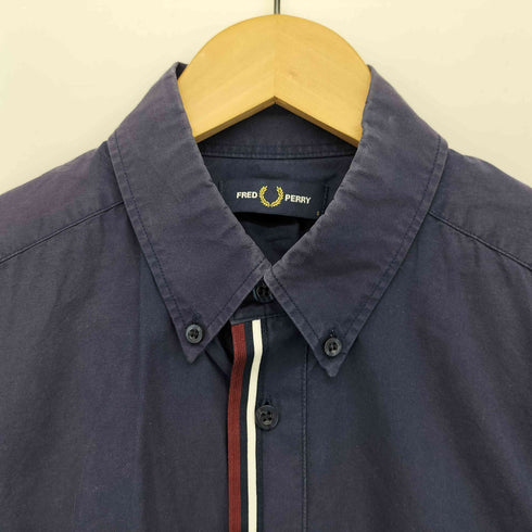 フレッドペリー FRED PERRY ロゴ刺繍 ボタンダウン S/S シャツ メンズ import:S