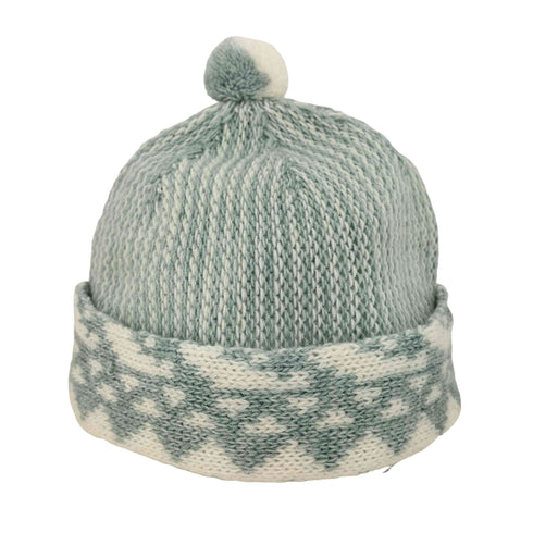 スタブリッジ STABRIDGE 24aw PAKISTAN BEANIE TEAL × WHITE メンズ FREE