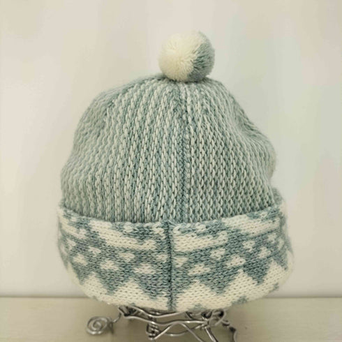 スタブリッジ STABRIDGE 24aw PAKISTAN BEANIE TEAL × WHITE メンズ FREE