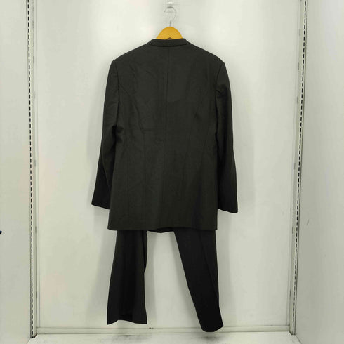 エンポリオアルマーニ EMPORIO ARMANI ウールギャバジン ノーカラー フロントボタン スーツセットアップ メンズ 52