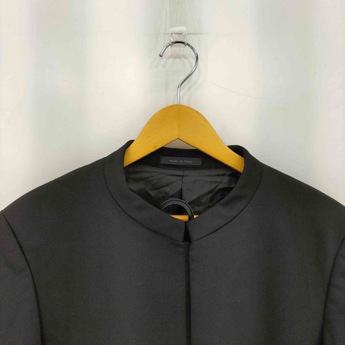 エンポリオアルマーニ EMPORIO ARMANI ウールギャバジン ノーカラー フロントボタン スーツセットアップ メンズ 52